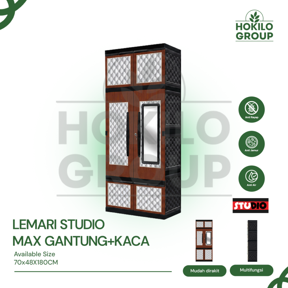 Lemari Studio Max Gantung+Kaca