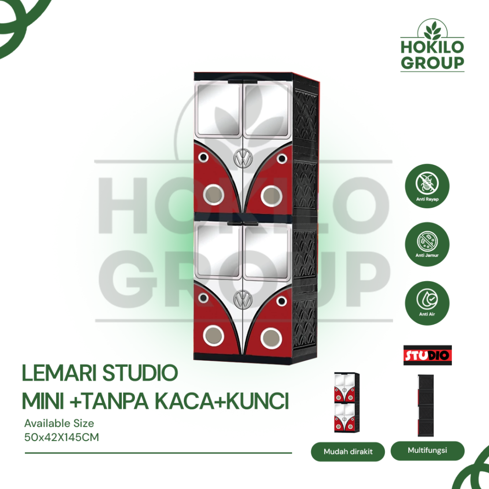 Lemari Studio Mini+Tanpa Kaca+Kunci